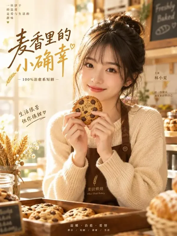 饼干小姐的甜蜜逆袭 封面 - 漫剧免费影院